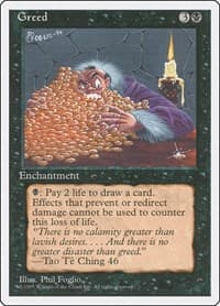 Greed - Fourth Edition - Magic: The Gathering card