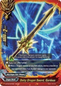 Deity Dragon Sword, Gardeus (Secret) - Dimension Destroyer - Future Card BuddyFight card