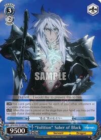 "Volition" Saber of Black (RRR) - Fate/Apocrypha - Weiss Schwarz card