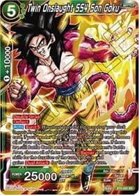 Twin Onslaught SS4 Son Goku - Miraculous Revival - Dragon Ball Super: Masters card