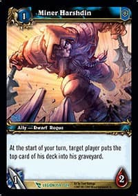 Miner Harshdin - March of the Legion - WoW card