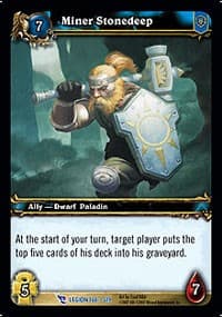 Miner Stonedeep - March of the Legion - WoW card