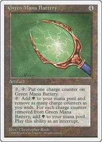 Green Mana Battery - Fourth Edition - Magic: The Gathering card