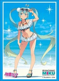 Bushiroad Sleeve Collection HG Vol.1704: Vocaloid - Racing Miku Ver.2018 "Thai Support Ver." (60-Pack) - Bushiroad Card Sleeves - Card Sleeves card