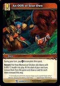 OOX of Your Own, An - March of the Legion - WoW card