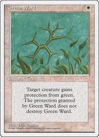 Green Ward - Fourth Edition - Magic: The Gathering card