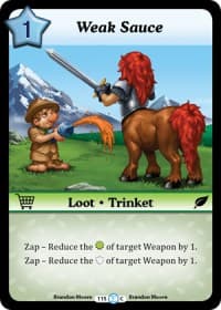 Weak Sauce - Fashion Furious - Munchkin CCG card