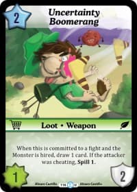Uncertainty Boomerang - Fashion Furious - Munchkin CCG card