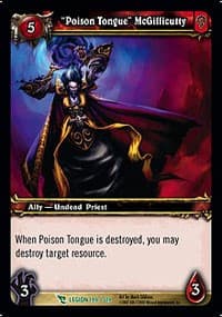 "Poison Tongue" McGillicutty - March of the Legion - WoW card