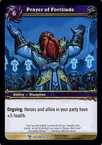 Prayer of Fortitude - March of the Legion - WoW card