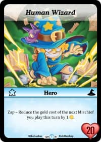 Human Wizard (Foil) - Fashion Furious - Munchkin CCG card
