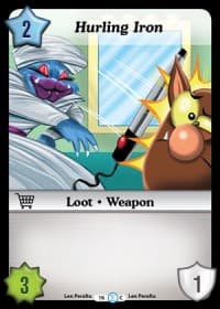Hurling Iron - Fashion Furious - Munchkin CCG card