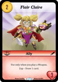 Flair Claire - Fashion Furious - Munchkin CCG card