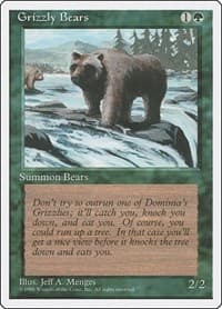 Grizzly Bears - Fourth Edition - Magic: The Gathering card