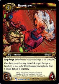 Razorsaw - March of the Legion - WoW card