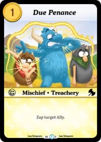 Due Penance - Fashion Furious - Munchkin CCG card