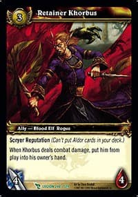 Retainer Khorbus - March of the Legion - WoW card