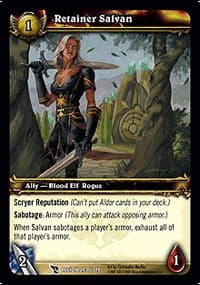 Retainer Salvan - March of the Legion - WoW card