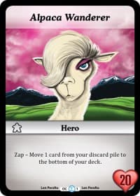Alpaca Wanderer (OC1) - Fashion Furious - Munchkin CCG card