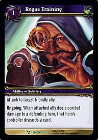 Rogue Training - March of the Legion - WoW card