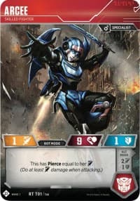 Arcee - Skilled Fighter - Wave 1 - Transformers TCG card