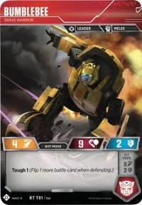 Bumblebee - Brave Warrior (Autobots Starter Set) - Wave 1 - Transformers TCG card