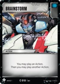 Brainstorm - Wave 1 - Transformers TCG card