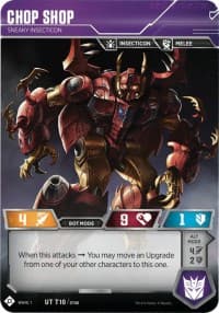 Chop Shop - Sneaky Insecticon - Wave 1 - Transformers TCG card