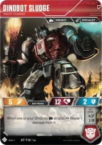 Dinobot Sludge - Mighty Stomper - Wave 1 - Transformers TCG card