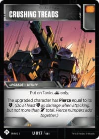 Crushing Treads - Wave 1 - Transformers TCG card