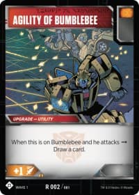 Agility of Bumblebee - Wave 1 - Transformers TCG card