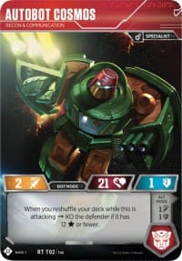 Autobot Cosmos - Recon & Communication - Wave 1 - Transformers TCG card