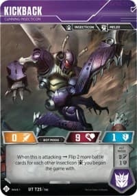 Kickback - Cunning Insecticon - Wave 1 - Transformers TCG card
