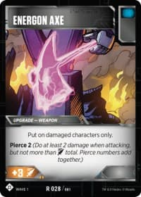 Energon Axe - Wave 1 - Transformers TCG card