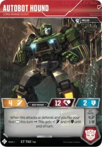 Autobot Hound - Long-Range Scout - Wave 1 - Transformers TCG card