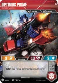 Optimus Prime - Autobot Leader (Autobots Starter Set) - Wave 1 - Transformers TCG card