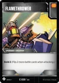 Flamethrower - Wave 1 - Transformers TCG card