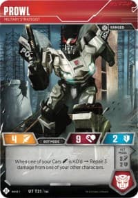 Prowl - Military Strategist - Wave 1 - Transformers TCG card