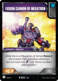 Fusion Cannon of Megatron - Wave 1 - Transformers TCG card