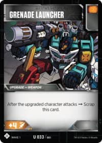 Grenade Launcher - Wave 1 - Transformers TCG card