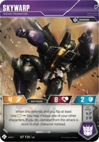 Skywarp - Sneaky Prankster - Wave 1 - Transformers TCG card