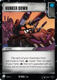 Hunker Down - Wave 1 - Transformers TCG card