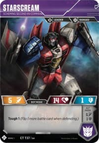 Starscream - Scheming Second-in-Command - Wave 1 - Transformers TCG card