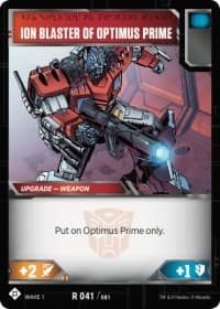 Ion Blaster of Optimus Prime - Wave 1 - Transformers TCG card