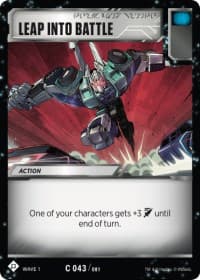 Leap into Battle - Wave 1 - Transformers TCG card