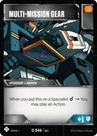 Multi-Mission Gear - Wave 1 - Transformers TCG card