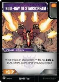 Null-Ray of Starscream - Wave 1 - Transformers TCG card