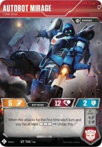 Autobot Mirage - Lone Wolf - Wave 1 - Transformers TCG card