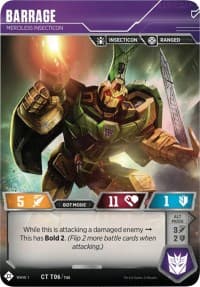 Barrage - Merciless Insecticon - Wave 1 - Transformers TCG card