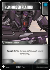 Reinforced Plating - Wave 1 - Transformers TCG card